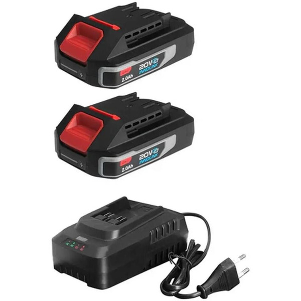 Дрель-шуруповерт Deli DE-CZ20-2D2 (с 2-мя АКБ, сумка)