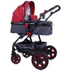 Коляска LORELLI Lora 2 в 1 (красный/черный)