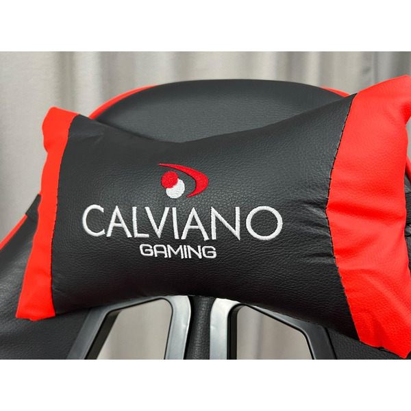 Вибромассажное кресло Calviano 1585 (черно-красное)