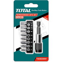 Набор бит с держателем TOTAL TACSD3091 (9 шт)