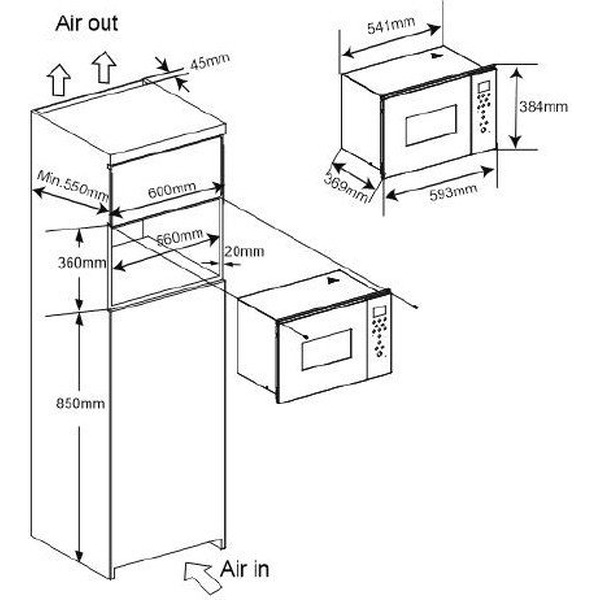Микроволновая печь ZorG MIO256 S white