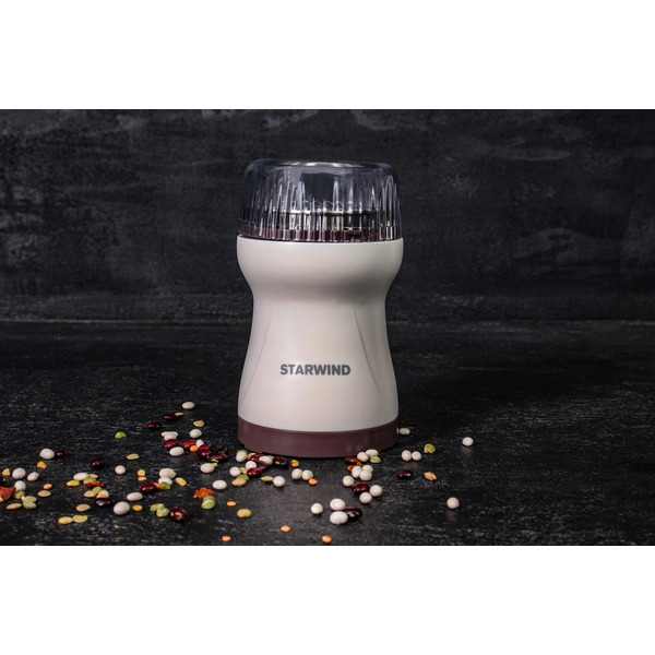 Кофемолка Starwind SGP4422 (белый/коричневый)