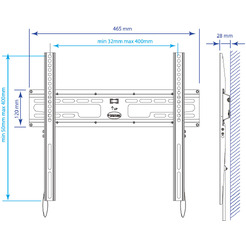 Кронштейн Kromax FLAT-3