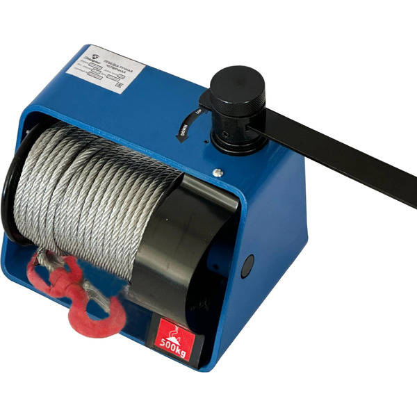 Лебедка ручная червячная Shtapler ЛЧР-500 (0,5т, 25м)