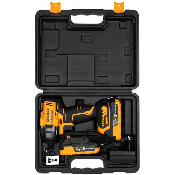 Гайковерт Deko DKIS-Li Set 083-1083 (с 2-мя АКБ, кейс)