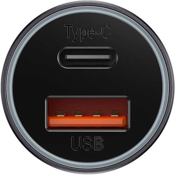 Автомобильное зарядное устройство Baseus Golden Contactor Max Dual Fast Charger Car Charger U+C CGJM000113