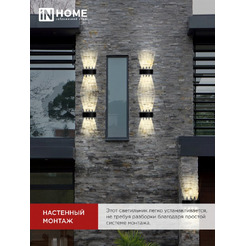 Светильник уличный настенный двусторонний IN HOME ДБУ TWIN-1030BL (4690612051970)