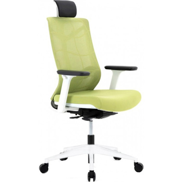 Кресло Chair Meister Nature II (каркас белый, ткань зеленая)