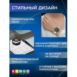 Ремешок BINGO Breathable для часов 22мм черный