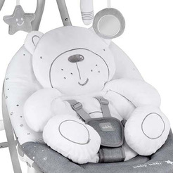 Шезлонг-люлька (качели) CAM GIRONANNA EVO (0-9кг), Тедди серый S347/247