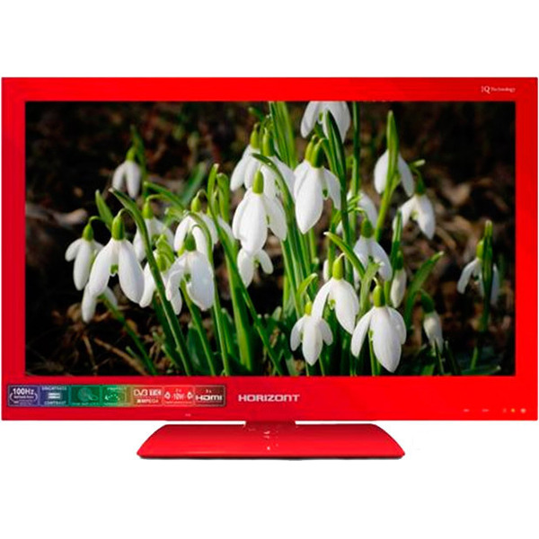 Телевизор led HORIZONT 24LE4311D красный