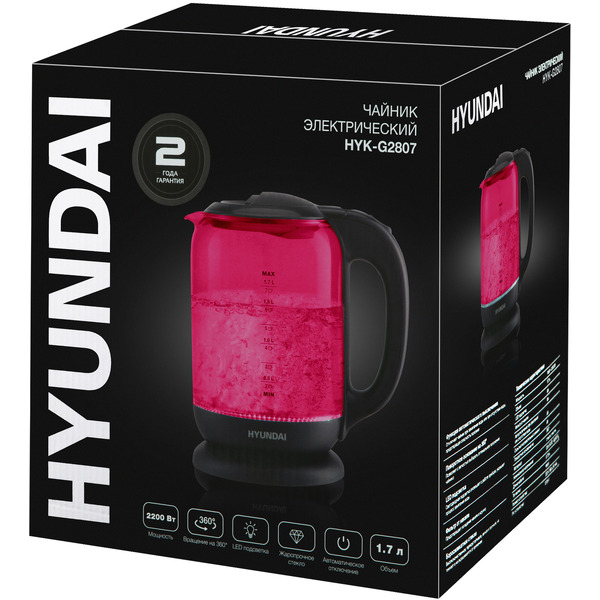 Электрочайник Hyundai HYK-G4808