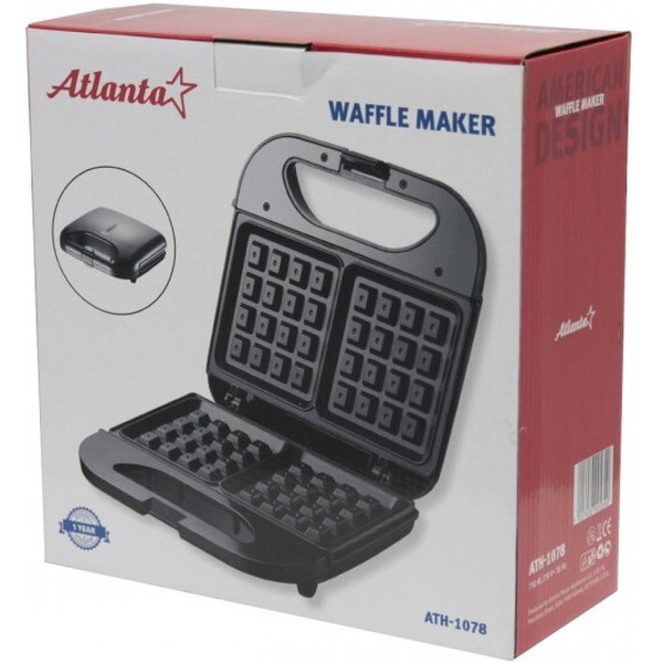 Вафельница электрическая Atlanta ATH-1078 (black)