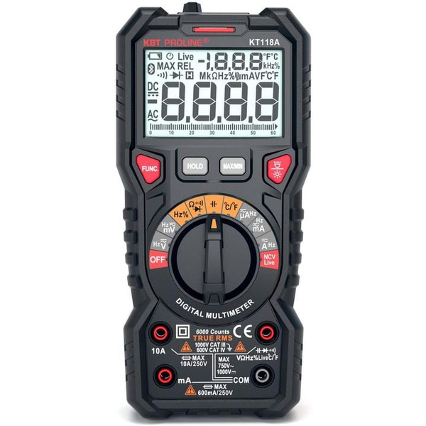 Мультиметр цифровой КВТ 79126 KT 118A серия PROLINE