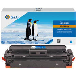 Картридж лазерный G&G GG-CF411X голубой (5000стр.) для HP CLJ M452DW/M452DN/M452NW/M477FDW/477DN/M477NW