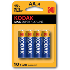 Батарейка щелочная Kodak МАХ LR6-4BL [KAA-4 ] 30952867-RU1