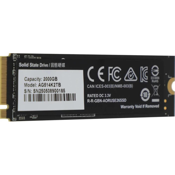 SSD Gigabyte Aorus Gen5 14000 SSD 2TB AG514K2TB