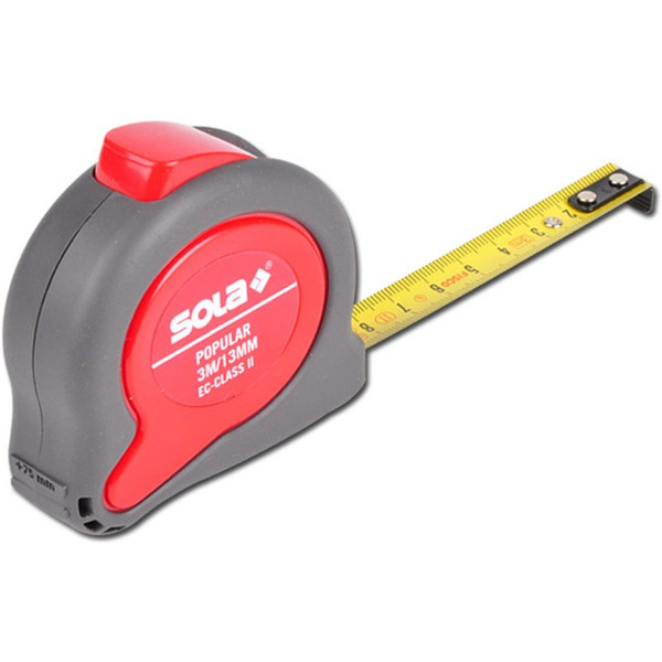 Рулетка SOLA Popular 3м/13мм (50024201)