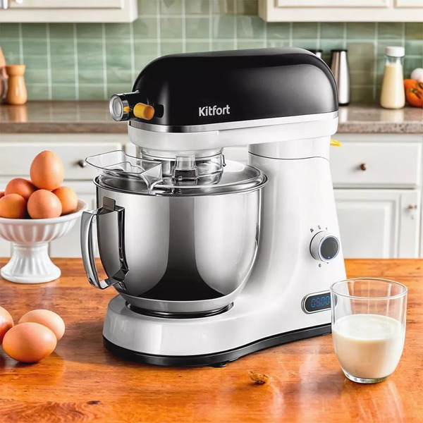 Цельнометаллический планетарный миксер Kitfort КТ-3437