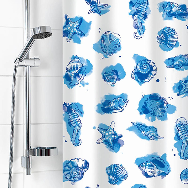 Штора для ванной комнаты Вилина 6984 Посейдон (белый)