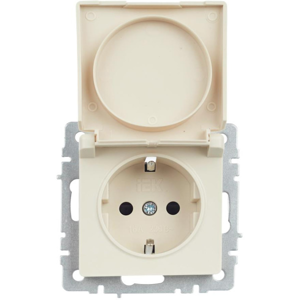 Розетка IEK Brite РСбш10-3-44-БрКр