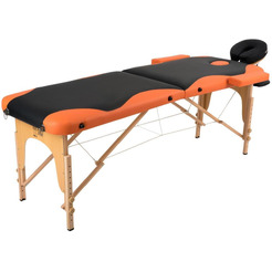 Массажный стол Atlas Sport Складной 2-с 70см 2D-70195/4 (черный/оранжевый)