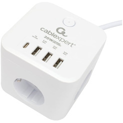 Сетевой фильтр Cablexpert Сетевой фильтр Gembird/Cablexpert CUBE-3-CU3-W-1.5