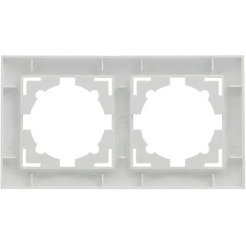 Рамка EKF Валенсия 2-местная (белый)