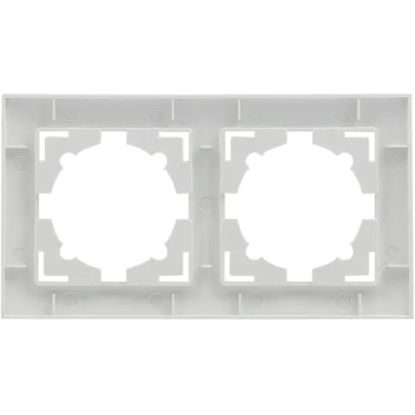 Рамка EKF Валенсия 2-местная (белый)