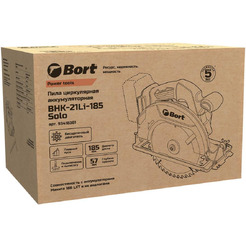 Циркулярная пила BORT BHK-21Li-185 Solo 93418361 (без АКБ и ЗУ)