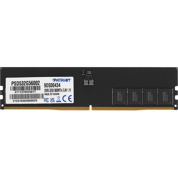Оперативная память Patriot Signature Line 32ГБ DDR5 5600 МГц PSD532G56002