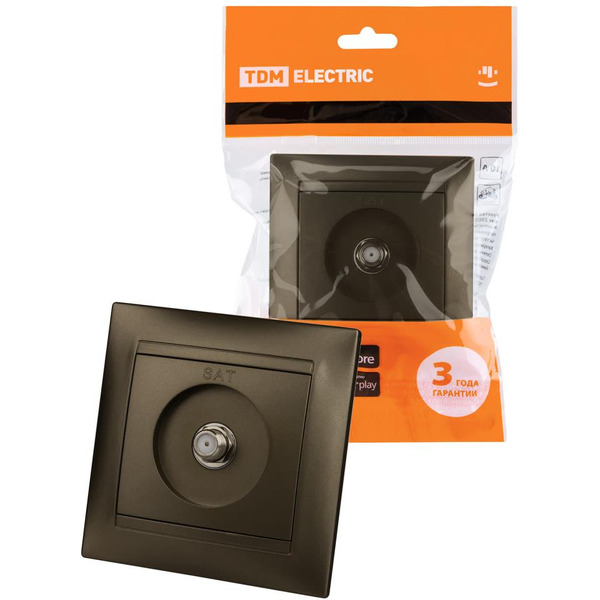 Розетка телевизионная TDM Electric Лама SQ1815-0721