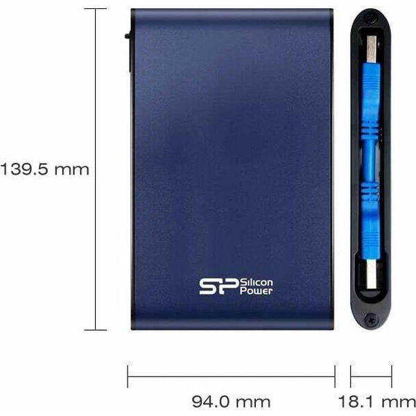 Внешний накопитель Silicon-Power Armor A80 1TB (SP010TBPHDA80S3B)