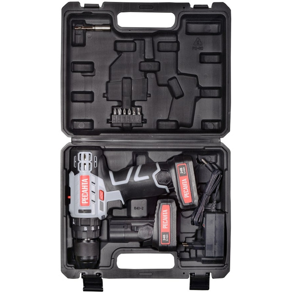 Дрель-шуруповерт Ресанта  ДА-24-2ЛК-У (75/14/8)