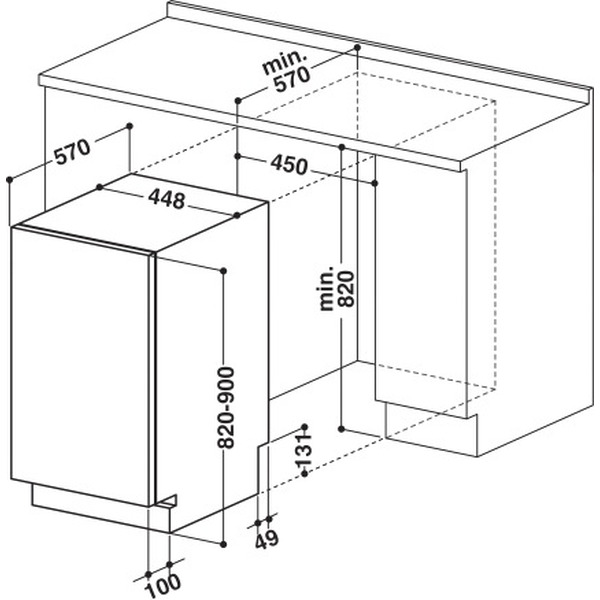 Посудомоечная машина WHIRLPOOL ADG422