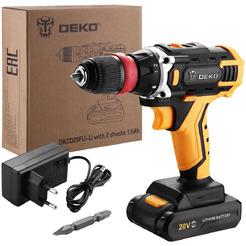 Дрель-шуруповерт Deko DKCD20FU-Li SET 1 063-4176 (с 1-им АКБ)