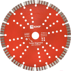 Отрезной диск алмазный EKF Turbo Segment dd-125ts