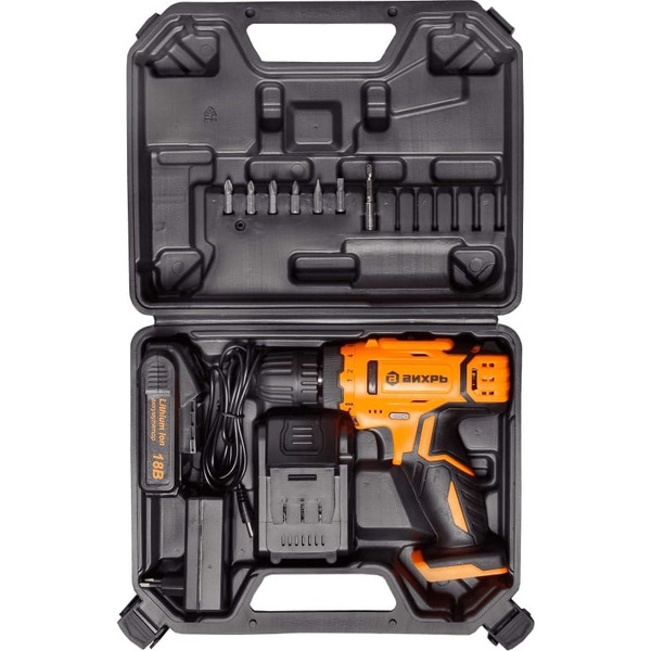 Дрель-шуруповерт Вихрь ДА-18Л-2К/Б (72/14/22)