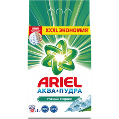 Стиральный порошок ARIEL Automat Горный Родник, 6 кг (40 стирок)