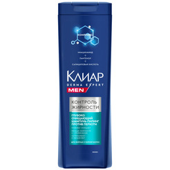 Шампунь-пилинг Клиар MEN DERMA EXPERT Контроль жирности 380 мл