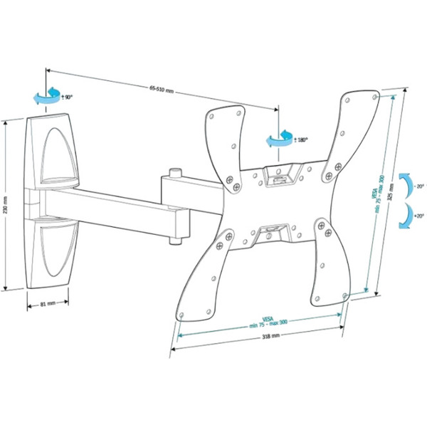 Кронштейн HOLDER LCDS-5046 черный