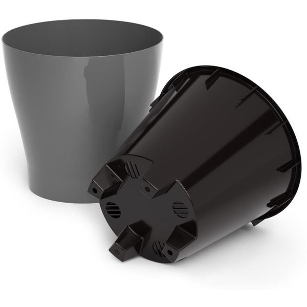 Горшок цветочный Альтернатива Лея М7934 (серый)