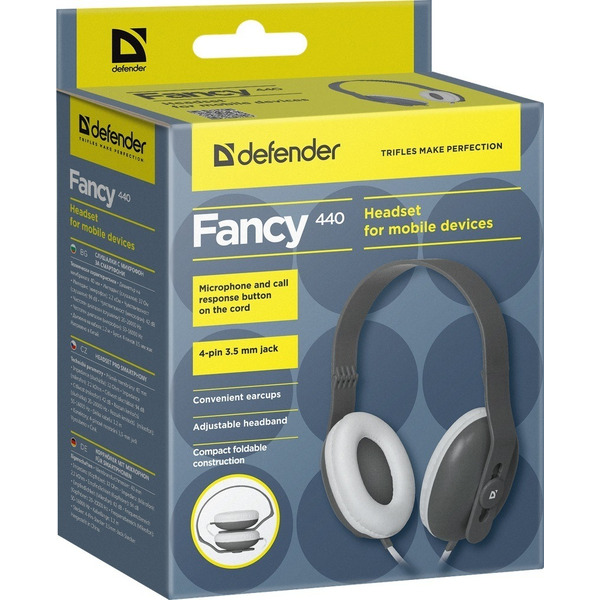 Наушники Defender Fancy 440 (серый)