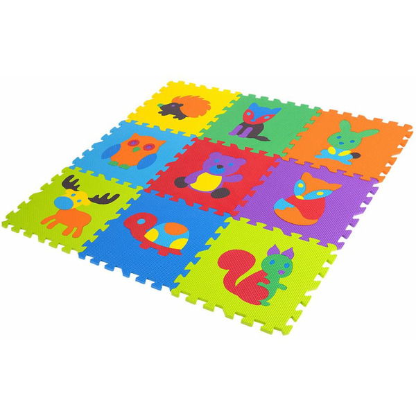 Коврик-пазл напольный ЮНЛАНДИЯ Зверушки 664666
