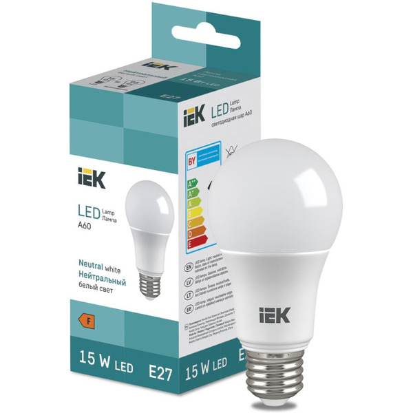 Лампочка IEK LED Bulb A60 1500lm 4000K E27