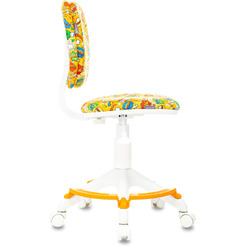 Кресло Бюрократ CH-W204/F (пластик белый/оранжевый бэнг)