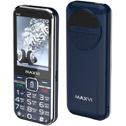 Мобильный телефон Maxvi P18i +ЗУ WC-114 (синий)