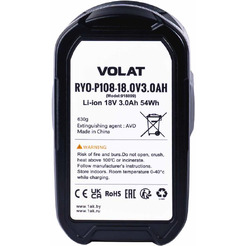 Аккумуляторная батарея VOLAT для RyoBi 18.0V 3.0Ah (Li-ion) RYO-P108