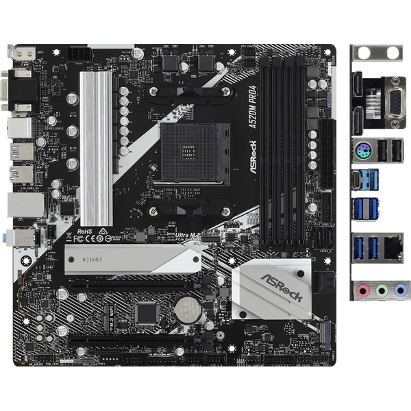 Материнская плата ASRock A520M Pro4