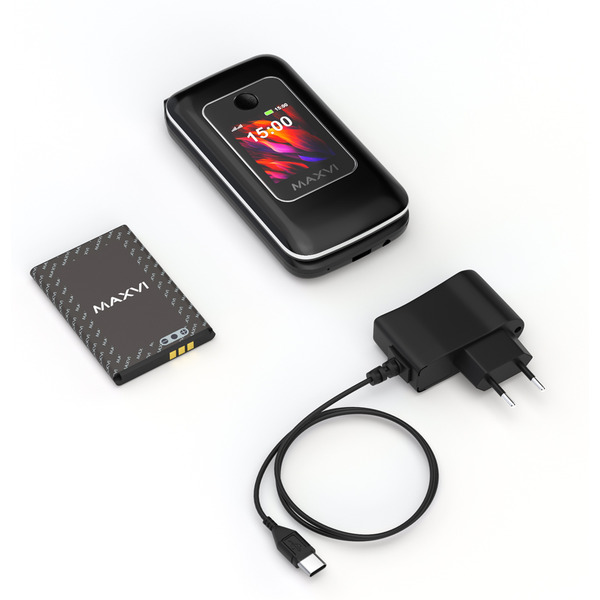 Мобильный телефон Maxvi E15 (черный)